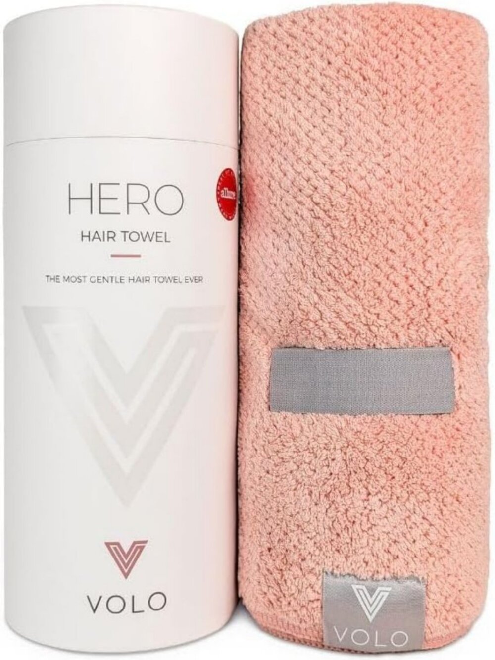Ultra Soft Microfiber Hair Towel - Quick Dry, Anti-Frizz, Large Wrap, Cloud Pink